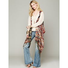 Free People Mojave Reversible Poncho Vest at Free People Clothing Boutique