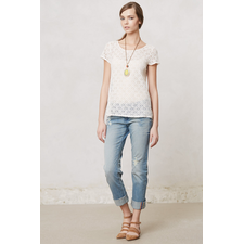 Pinhole Lace Tee - Anthropologie.com