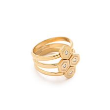 Rebecca Minkoff Hexagon Stackable Rings
